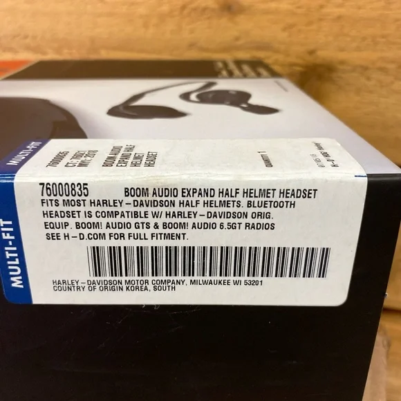 Harley-Davidson Boom! Audio Headset with Black Finish - Picture 3 of 3